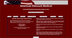 Desktop Screenshot of americandiscountmed.com