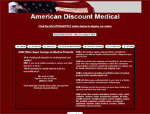 Tablet Screenshot of americandiscountmed.com